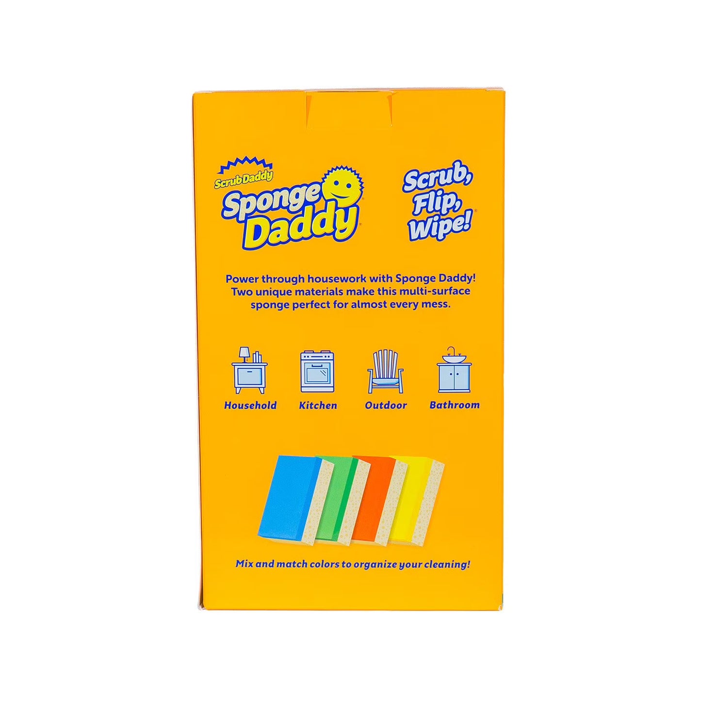 Esponjas de limpieza Scrub Daddy Sponge Daddy, multicolor, 12 unidades.