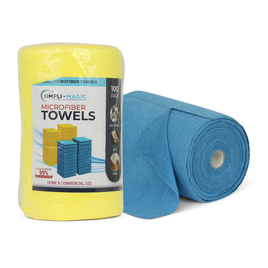 Simpli-Magic Tear Away Microfiber Towel Roll (200 or 1200 Count)